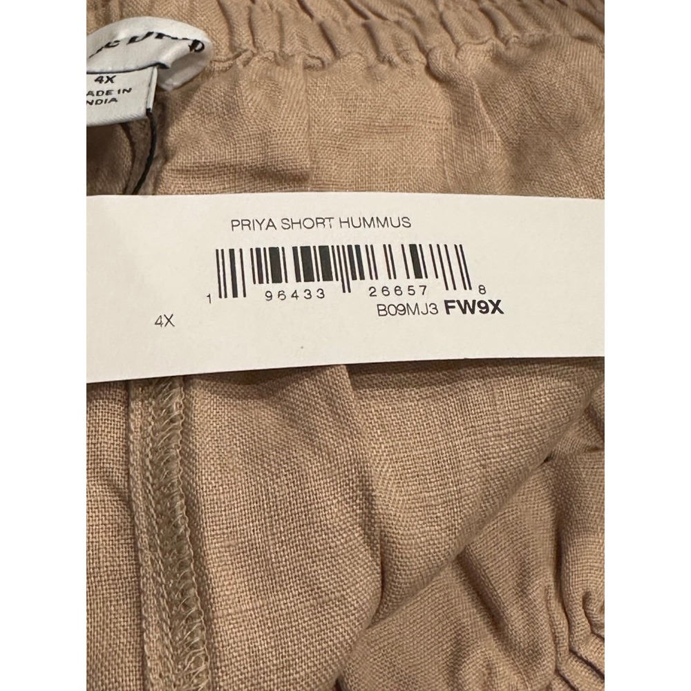 The Drop Women's‎ Standard Priya Pull-on 100% Linen Shorts 4XL - Picture 4 of 5